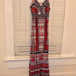 Colorful maxi dress!